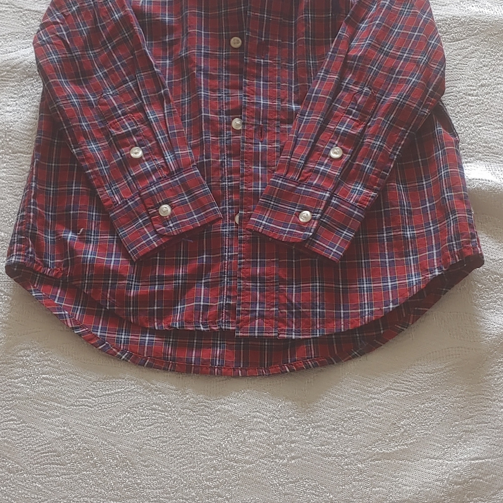 Brand new button color, long sleeve, boys shirt by Polo